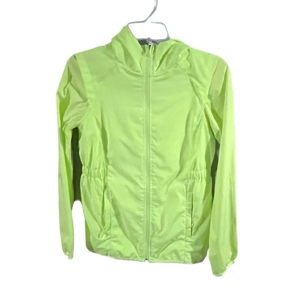 EUC ivivva Neon Green Jacket Sz 14
